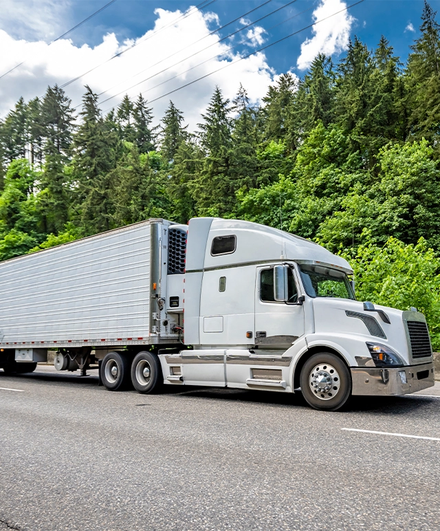 heated trailer on route