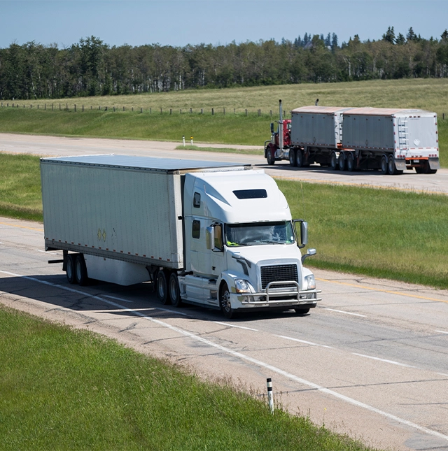 freight on alberta road