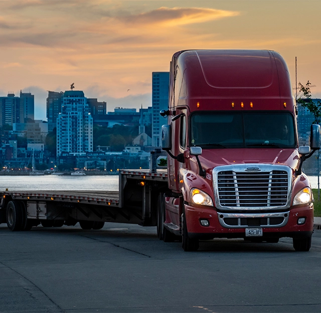 truck in nova scotia road